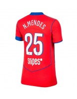 Ženske Nogometnih dresov Paris Saint-Germain Nuno Mendes #25 Tretji 2025-26 Kratki rokavi Ženske Nogometnih dresov Paris Saint-Germain Nuno Mendes #25 Tretji 2025-26 Kratki rokavi